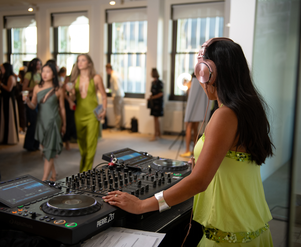 DJ performs for guests at Pickle's anniversary event